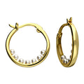 Pippa gold pearl hoop