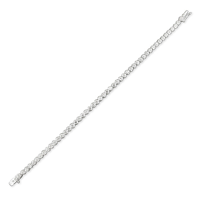 Ann Sterling silver cubic zirconia tennis bracelet *longer length