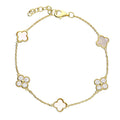 Fleur Gold Vermeil Clover Bracelet