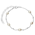 Bardot Sterling silver freshwater pearl bracelet adjustable