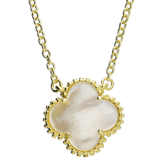 Fleur Mother of Pearl Gold necklace