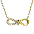 Kindred Infinity Necklace Gold with Cubic Zirconia