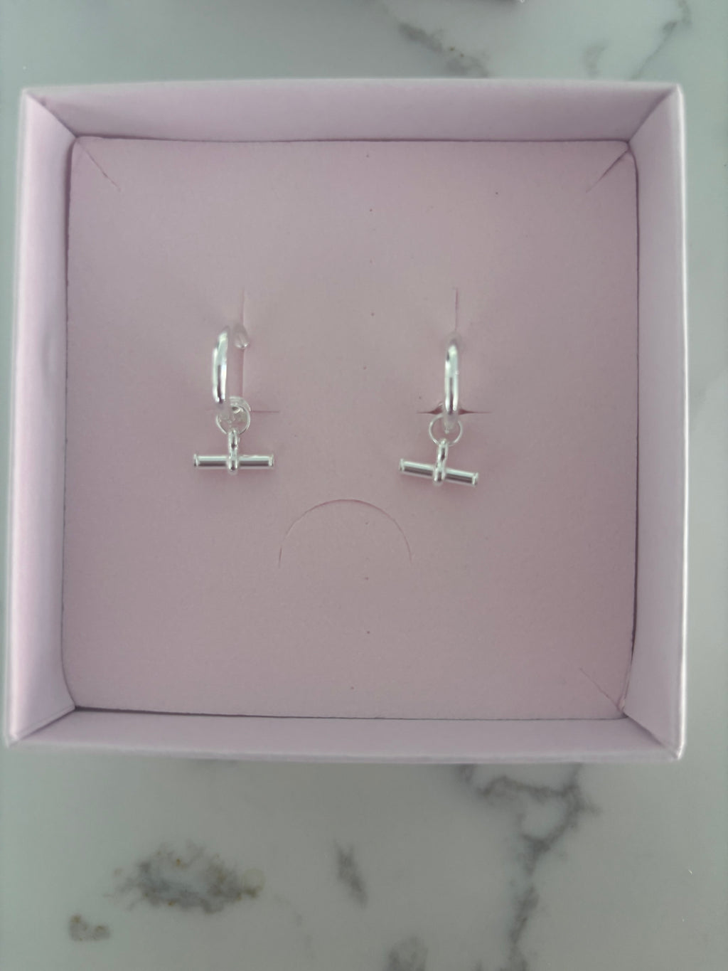 Romy Sterling Silver T-Bar Earrings