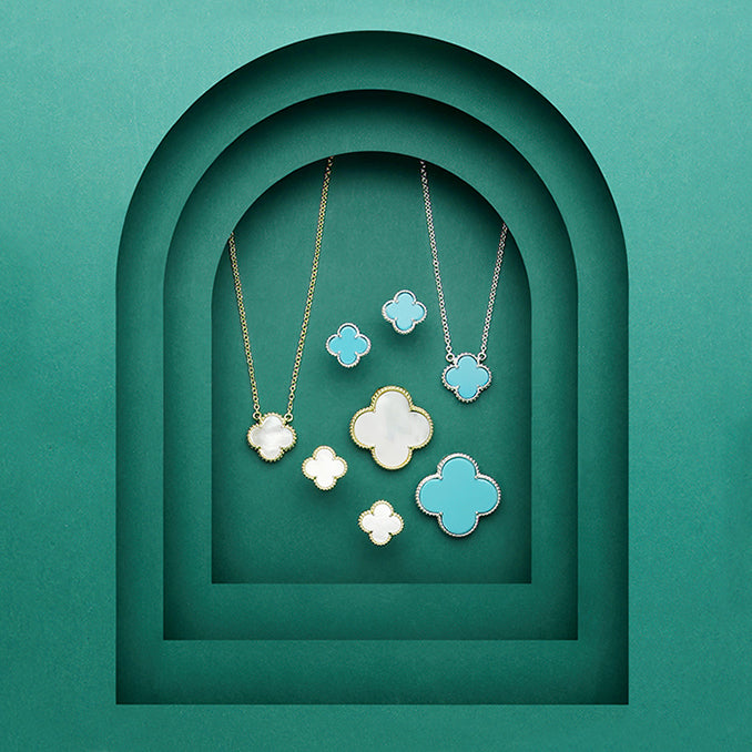 Fleur Mother of Pearl Gold necklace