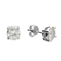 Florence Moissanite Claw Set Sterling Silver 1carat stud earring
