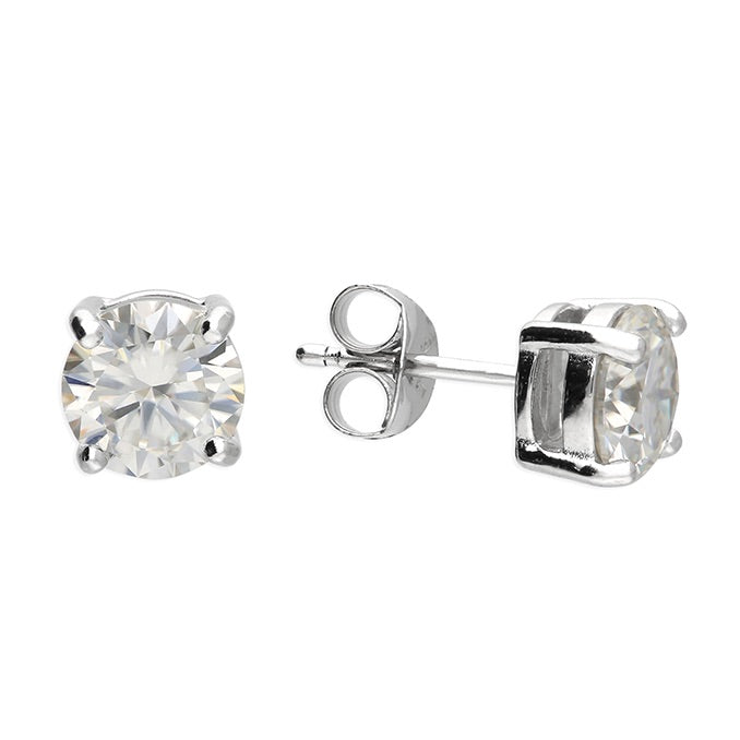 Geraldines Sterling Silver Moissanite Solitaire 1.25 Carat