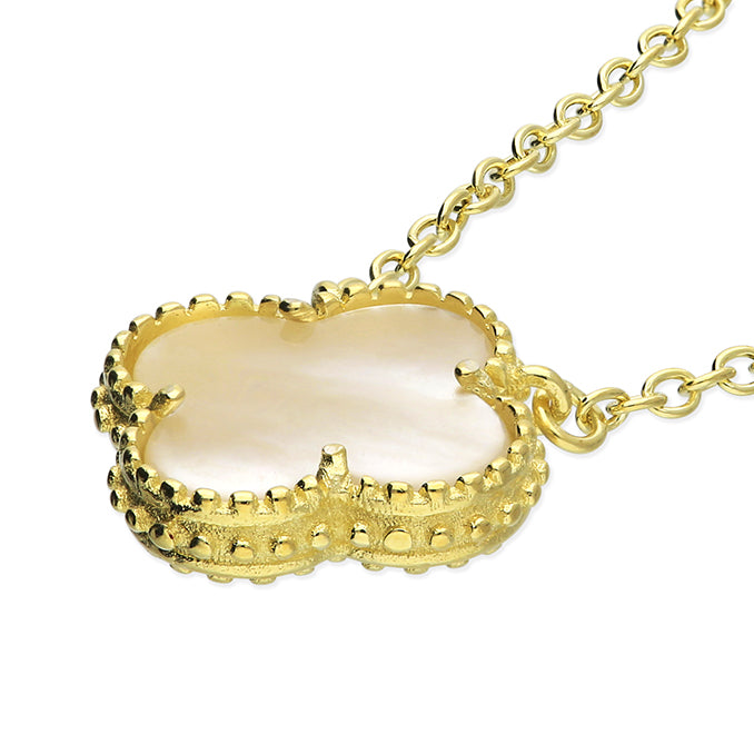 Fleur Mother of Pearl Gold necklace
