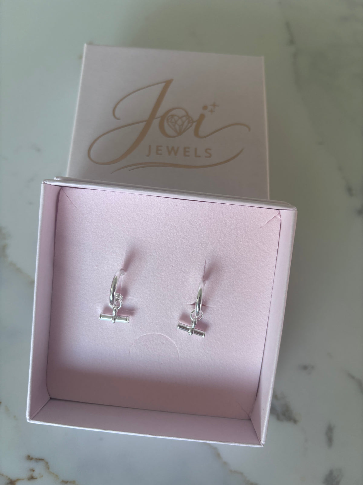 Romy Sterling Silver T-Bar Earrings