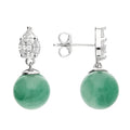 Portofino African Jade Pear Drop Earring