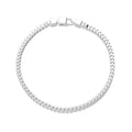 Franco men’s silver heavy solid curb bracelet